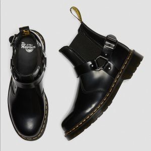 Dr Martens Wilcox Smooth Leather Buckle Boots